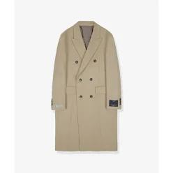 [온라인 단독]GAW21110 TAILORED FIT 베이지 더블 6버튼 캐시미어 혼방 코트837908