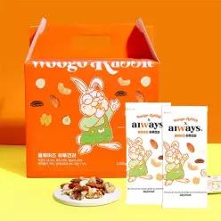 우고래빗 올웨이즈 하루견과 100봉 견과 선물세트 프리미엄 구성 (ONLY 견과)