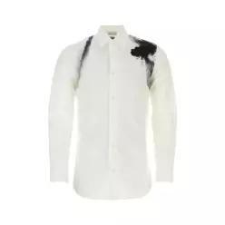 Alexander McQueen 그래픽 프린트 버튼 셔츠 778192QOAAH 9080 TP934881767