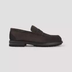 [D14]키톤 USSA505N0149503002 TESTA MORO 남성 로퍼 모카신 단화 Kiton Loafer