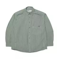 NMWF62SH03DCH 블라우스 여성셔츠 DYED STRIPED SHIRT - CHARCOAL 7180299