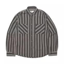 NMWF62SH01BLK 블라우스 여성셔츠 M.L STRIPE SHIRT - BLACK 7180289