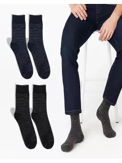 Renoma underwear [레노마] 레노마 남성 올링글 캐주얼 중목 양말 3켤례 세트_RF1YH54288