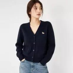 [메종키츠네] 여성 베이비 폭스 박시 가디건 PW00501KT1006-0413 157349228