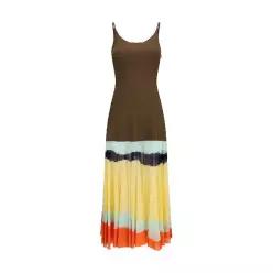 [K68]펜디 FZDE48AWIS F1XE6 여성 원피스 롱 미디 미니 드레스 Long Dress with color stri