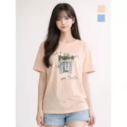 뱅뱅 여성 감성 그래픽 반팔티 NTJ357