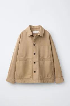 [국내매장] ZARA 여아 자수 캔버스 오버셔츠 0FR. 파리 X - 라이트 베이지 6917/766/092 555183