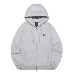 리후드집업 VQA LE2501HZ20GR 스몰 트위치로고 후드 집업 그레이