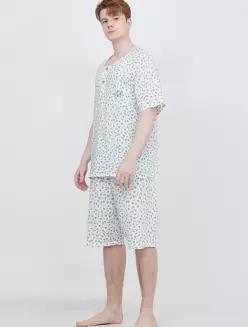 [정품] RENOMA 레노마 [엘리가모] 남성 루시 5부 잠옷 GR_MD1SH38300 PEBMD1SH38300