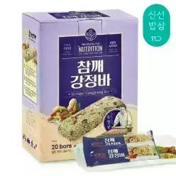 [품질보장] 호정가 참깨강정바 (20개입) / 고소하고 쫀득한 전통간식