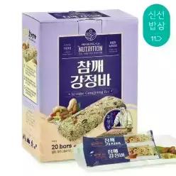 [품질보장] 호정가 참깨강정바 (20개입) / 고소하고 쫀득한 전통간식