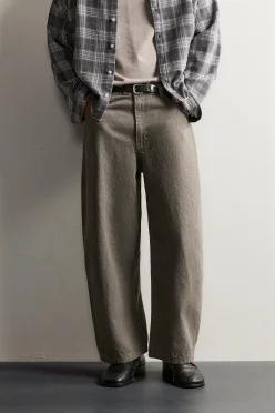 ZARA 자라 와이드핏 팬츠 카키 0541 310 505