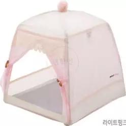 [제이큐]POMPOM 펫하우스 라이트 핑크 반려동물텐트 실내집 강아지하우스 플