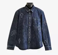 크롬하츠 패치 데님 셔츠 사이즈 XL 156993586