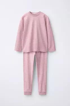 [국내매장] ZARA 여아 6-14세/ 스트라이프 패턴 파자마 - 로즈핑크 1716/663/620 556777