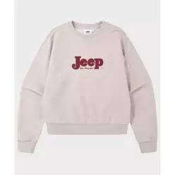 JEEP WOMEN 세리프 빅로고 맨투맨 (JR5TSF844MB) 7237721