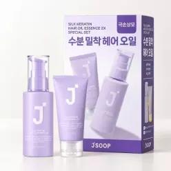 제이숲 실크 케라틴 헤어 오일 에센스 2X 80ml 단독 기획(+워터팩 50g)