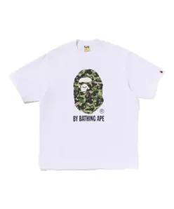 베이프 반팔 티셔츠 001TEL801313MWHT WHITE DOM