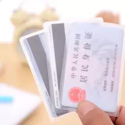 반투명 비닐 카드 보호 필름 100개 포토카드 명함 신분증 수집 슬리브 보관