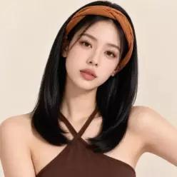 [하프클럽/]여성 일체형 밴드 머리띠 붙임머리 터번 헤어피스 가발