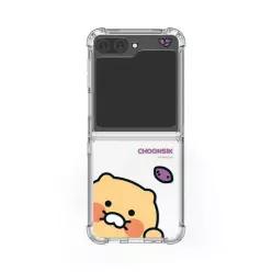 춘식이 빼꼼 갤럭시 Z플립6 투명방탄 강화케이스 고구마