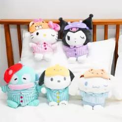 산리오 꿀잠 인형(헬로키티/쿠로미/시나모롤/포차코/한교동)(25cm)