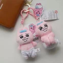 빤쮸토끼 오빤쮸 토끼 우사기 인형 키링 10cm 2종 [오판츄 가방 열쇠 고리 백참 굿즈]