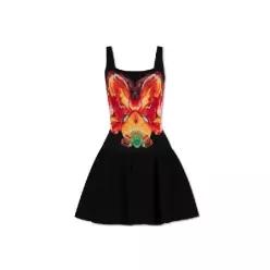 Alexander McQueen Solarised Orchid 자카드 민소매 미니 드레스 758519Q1A6G 1160 TP944658656