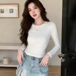 [하프클럽/]긴팔티셔츠 소프트핏 데일리 이너웨어 상의 환절기 레이어드 언