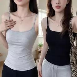[하프클럽/]슬리브리스 나시 티셔츠 여름 이너웨어 상의 데일리 핏
