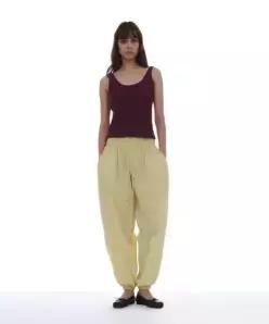 파르티멘토 partimentowomen PWC 코튼 더블 웨이스트 하렘 팬츠10컬러