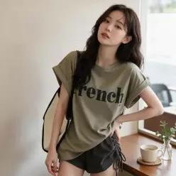 [하프클럽/]여성 반팔 티셔츠 여름 데일리룩 상의 기본 셔츠 외출복 나들이