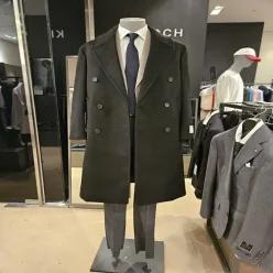 킨록바이킨록앤더슨 블랙 울 캐시미어 롱 더블 오버핏코트(KKGO13D0M7) 766933