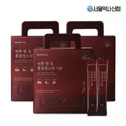 [선물세트] 대용량 하루 한 포 홍삼정스틱100 3세트 (총 300포)
