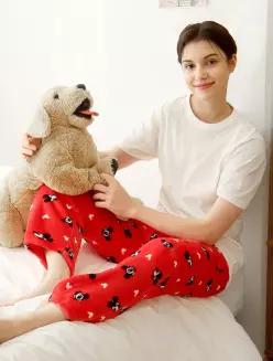 [정품] RENOMA 레노마 [디즈니] 성인 레드 수면 바지 RD_0C35U28780 PEB0C35U28780