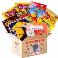 서프라이즈 파이팅 간식박스 다같이 3호 13종, 2652g 대용량 곽과자 쿠키 파이류 과자세트 470113