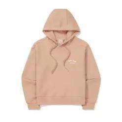 SNOW PEAK 여성 레터링 세미 크롭 후드 티셔츠 Peach (S FHD63)_SP 60B1501347 S F-HD63 PC