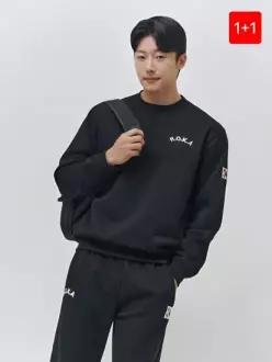 마찌 [1+1] 봄 남녀공용 로카 맨투맨 긴팔 티셔츠 에어포뮬러