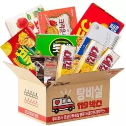 119과자박스 탕비실간식 사무실간식 과자세트 11p 총 1965g 롯샌 예감 크라운산도 뽀또 타타와 쿠키 470104