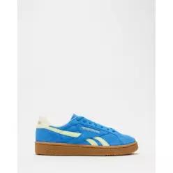 Reebok 리복 클럽 C 그라운드 UK - 유니섹스 키네틱 블루, 아스트로 라임 빈티지 초크 7202428