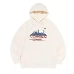 포 우먼 드림시티 플레이 후드 티셔츠 (아이보리) 7000040876 CBW26FSS0103