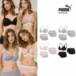 푸마 언더웨어 비밀 여성 릴렉스 노와이어 브라팬티세트세컨팬티 12종 382360
