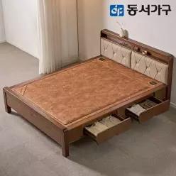 [동서가구][가죽수납]편백나무 인볼브 황토볼 흙침대 Q 퀸 DF645663