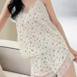 [라일리여성언더웨어] Rly 레이스 나시 수면복 세트 53299911)