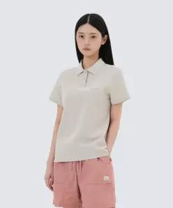 매장정품 어패럴 SNOW PEAK APPAREL S25MWFPS67LE 피케 여성 베이직 폴로 티셔츠 S256
