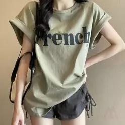 [라일리여성의류] Rly 여름용 레터링 반팔티 53299628)