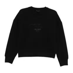 엠포리오아르마니 자수 디테일 라운드넥 스웨트셔츠 EW003183 AF10002UC001
