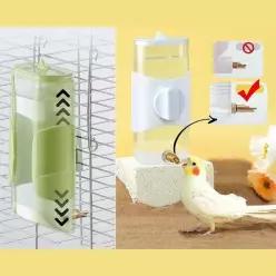 조류용 걸이식 앵무새 급수기 물통 앵무새 높이조절 새 높이조절 280ml