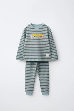 [국내매장] ZARA 여아 1½~6세 스트라이프 TOY STORYⓒ DISNEY PIXAR 파자마 - 녹색 줄무늬 8501/561/390 5
