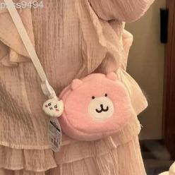 치이카와 먼작귀 포셰트 인형 크로스 백 뽀글이 휴대용 손 가방 굿즈